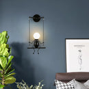 Axyaa Human-shaped Swing Wall Light E27 for Bedroom Living Room Corridor Dining Room