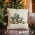 Axyaa Christmas Animal & Santa Pillow Covers for Sofa, Bedroom, Car - Festive Cushion Cover