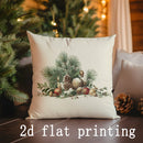 Axyaa Christmas Animal & Santa Pillow Covers for Sofa, Bedroom, Car - Festive Cushion Cover