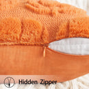 Axyaa Christmas Short Plush Pillow Cover Pumpkin Festival Decor Sofa Cushion