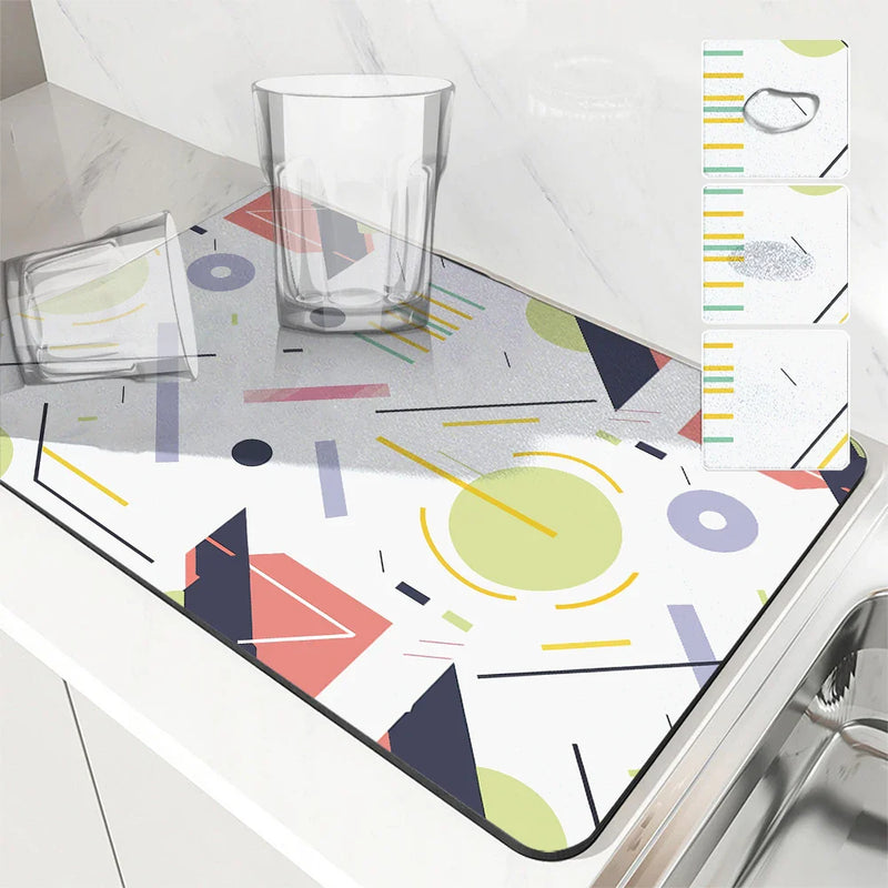 Axyaa Coffee Drying Mat: Absorbent & Anti-Slip Table Cup Mat