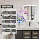 Axyaa LED Lighted Mirror Wall Medicine Cabinet with Bluetooth Speaker