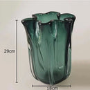 Axyaa Transparent Glass Vase Hydroponic Flower Pots Modern Home Decor