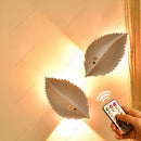 Axyaa RGB/Warm Light Leaf Wall Lamp with Motion Sensor & Remote Control