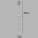 Axyaa LED Staircase Chandeliers: Modern Home Pendant Light Lamps for Living Room