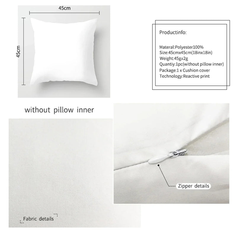 Axyaa Football Square Pillowcase - Home & Car Decor Cushion Cover (45cm*45cm)
