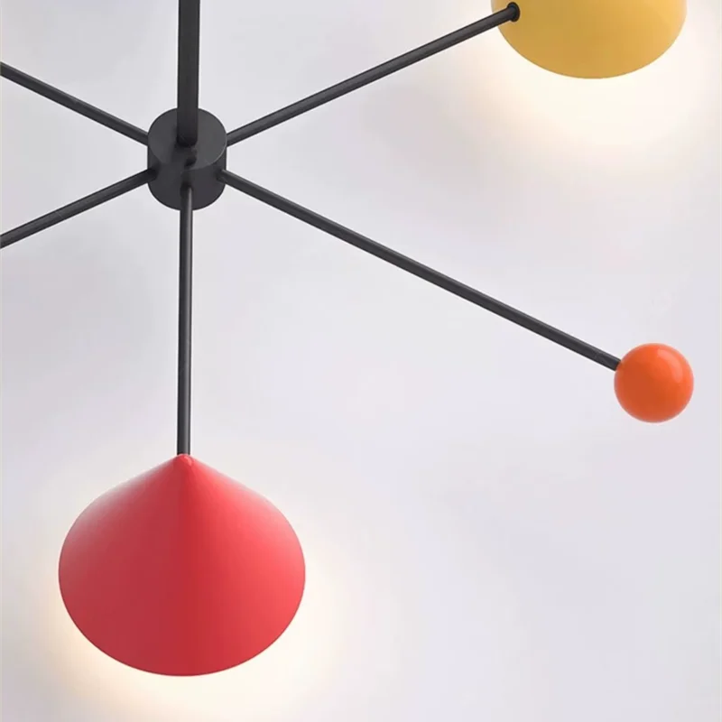 Axyaa Macaron Geometric Chandelier for Restaurant, Nursery, Kitchen Island