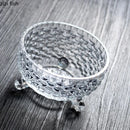 Axyaa Glass Bowl Set for Desserts, Soups, Salads - Creative Three-Legged Design