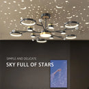 Axyaa Modern LED Ceiling Chandeliers for Living Room and Bedroom