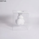 Axyaa Suspended Clouds Vase with Artificial Flowers Decor for Desk Display