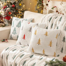 Axyaa Christmas Tree Plush Pillowcase - Festive Sofa Cushion Cover