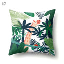 Sloth & Tropical Plants Printed Pillow Cover by Axyaa