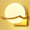 Axyaa Gold Glass Ball Wall Light for Modern Indoor Lighting Decor