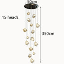 Axyaa Nordic Glass Chandelier for Stair, Living & Dining Room Lighting