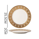 Axyaa Nordic Luxe Court Style Western Food Steak Plate with Dried Fruit
