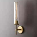 Axyaa Copper Glass Wall Light E27 for Bedroom Parlor Aisle Bathroom Sconce