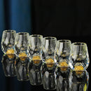 Axyaa Light Luxury Gold Foil Crystal Baijiu Cup Set Glass Wine Dispenser Home Set