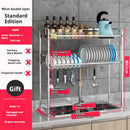 Axyaa Stainless Steel Plate Rack Holder Kitchen Organizer Dish Shelf