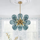 Axyaa Glass Bubble Pendant Light - Modern Kitchen & Living Room Chandelier