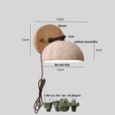 Axyaa Iron Yellow Travertine LED Wall Sconce Bedside Lamp