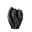 Axyaa Irregular Paths Ceramic Vase - Abstract Design for Flower Arrangements & Home Decor