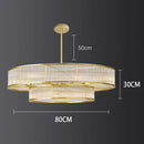 Axyaa Gold Crystal Chandelier: Modern Luxury Lighting for Home, Living Room, Bedroom