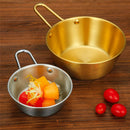 Axyaa Stainless Steel Golden Rice Wine Bowl Set - Seasoning Dishes Snack Cups