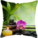 Axyaa Moonlit Waterfall Mountain Landscape Pillow Covers