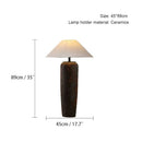 Axyaa Zen Style Ceramic Floor Lamp - LED Modern Home Decor