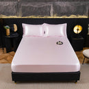 Axyaa Waterproof Mattress Cover, Machine Washable Solid Color Mattress Protector