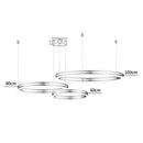 Axyaa Gold LED Acrylic Pendant Lamp for Modern Minimalist Home Decor