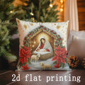 Axyaa Nativity Scene Christmas Pillow Covers - Decor Pattern Cushion Cover