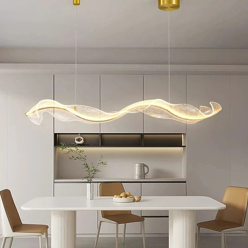 Axyaa Nordic LED Pendant Light for Home Decoration and Kitchen, Dimmable Acrylic Fixture