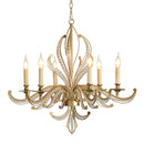 Axyaa Gold Metal Crystal Chandelier for Stylish Dining Room Lighting