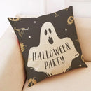 Axyaa Halloween Pillow Cover in European Linen for Spooky Fun