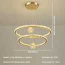 Axyaa Crystal Pendant Chandelier: Modern Living Room Steel Glass Globe LED Lighting