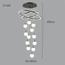 Axyaa Elegant Chandelier Set - Indoor Ceiling Lighting Fixtures for Hall, Dining & Staircase