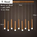 Axyaa LED Wooden Chandelier for Kitchen Dining Living Bedroom Lighting
