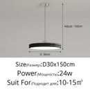 Axyaa Nordic Minimalism Round LED Pendant Lights Chandelier