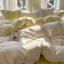 Axyaa Stripe Style Bedding Set: Soft Duvet Cover, Comfortable Sheet Set, & Pillowcase