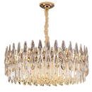 Axyaa Crystal Hall Chandelier: Luxe Spiral Staircase Light