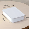 Axyaa Solid Color Storage Box with Cover - Household Organizer for Snacks, Cosmetics, Toys, Clothes