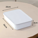 Axyaa Solid Color Storage Box with Cover - Household Organizer for Snacks, Cosmetics, Toys, Clothes