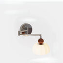 Axyaa Pumpkin Rocker Arm Wall Lamp French Vintage Retro Cream Style Children's Room