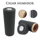 Axya Leather Cigar Moisturizer Tank with Hygrometer - Men's Cigar Accessories