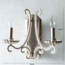 Axyaa Crystal Chandelier: French-style Silver LED Pendant Light, Retro E14 Bar Lamp