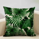 Exotic Tropical Leaf Pattern Pillow Covers by Axyaa - Perfect for Sofa, Bedroom, and Car
