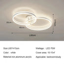 Axyaa Round Ring LED Ceiling Light Modern Minimalism Chandelier for Living Room