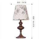 Axyaa Wooden Table Lights with Handmade Fabric Lampshade for Home & Office