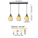 Axyaa Retro Tropical Pendant Light for Restaurant Bar Kitchen Bedroom Corridor Chandelier